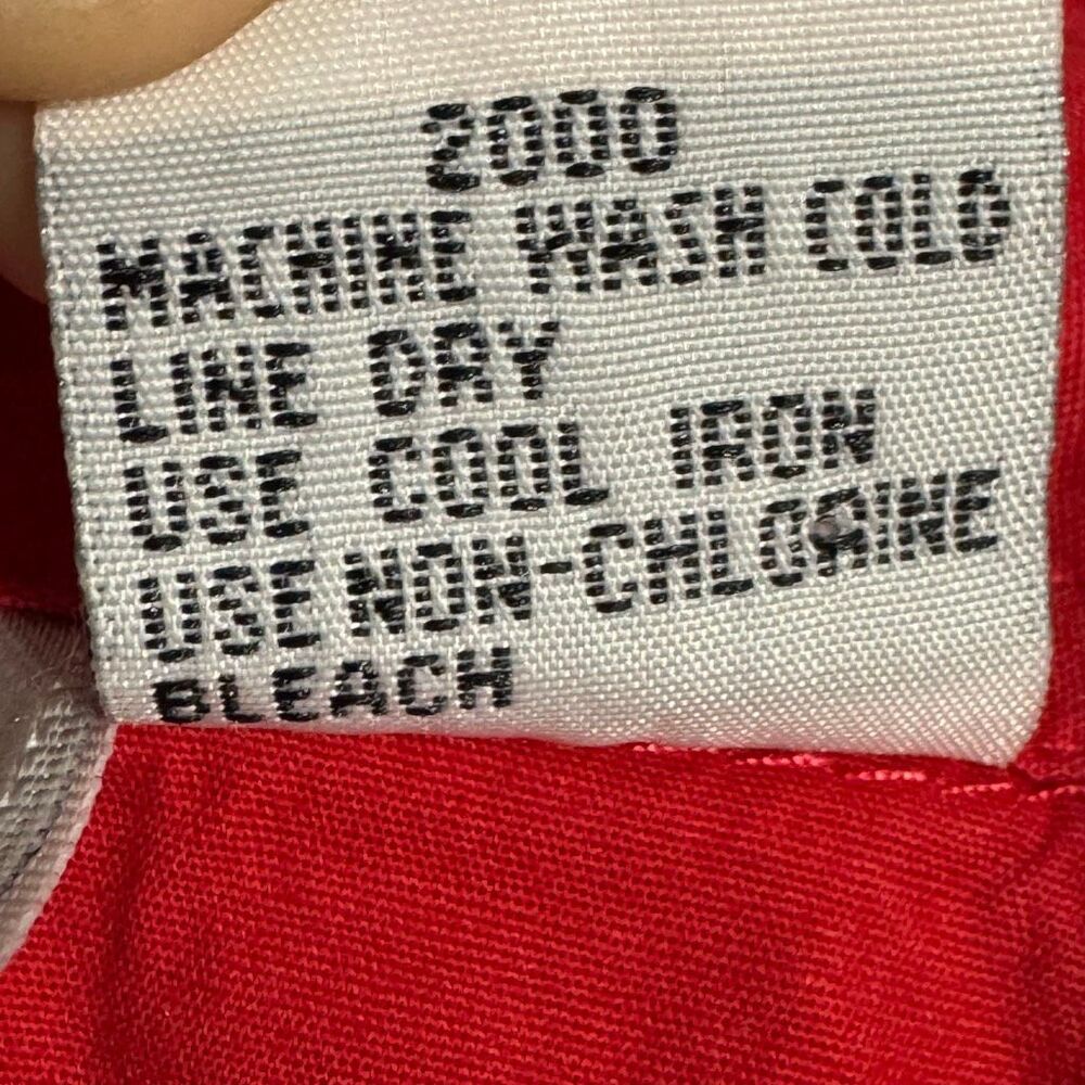 Vintage Y2K Newport News Red Faux Wrap Sleeveless Top 14 - Picture 6 of 6
